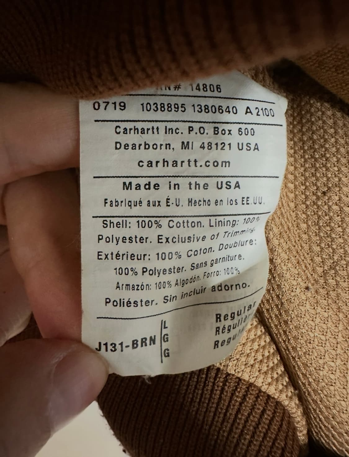 칼하트 USA 캔버스 액티브 자켓 상품이미지7
