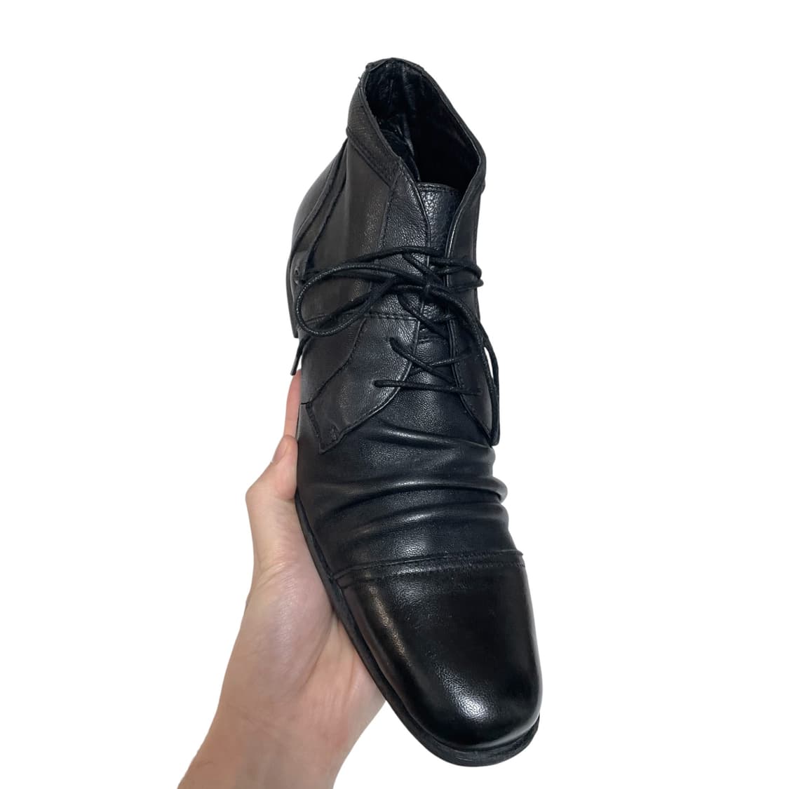 훕데두 주름가공 처커부츠 상품이미지5