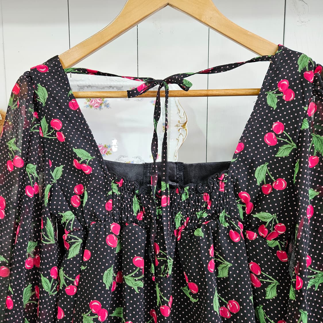 CECIL McBEE (세실 맥비) 체리 도트 코르셋 튜닉 상품이미지6