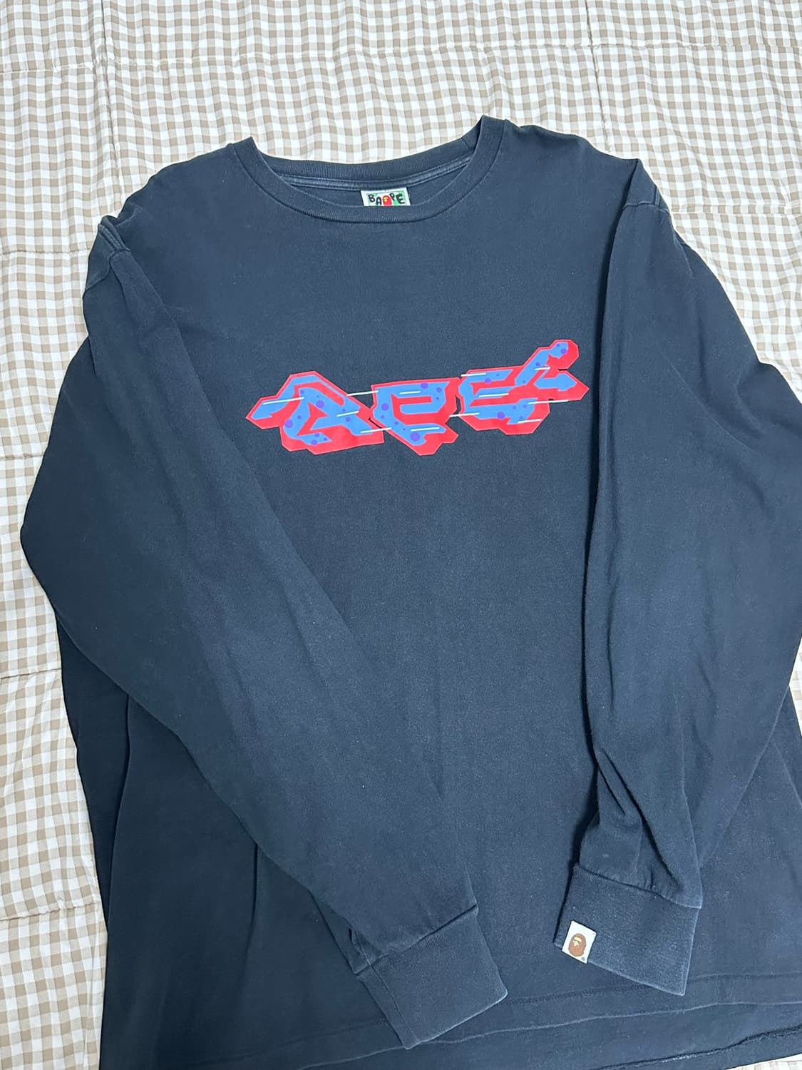 2XL 베이프 롱슬리브 블랙 상품이미지1