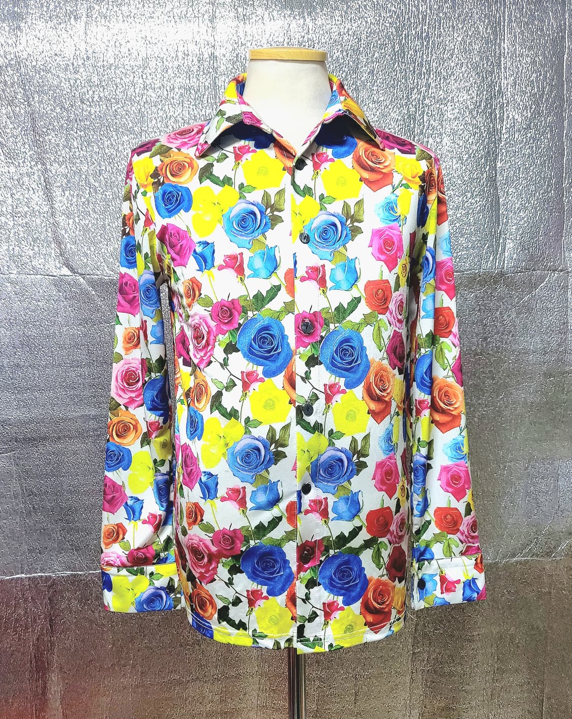 ♤필독♤ 빈티지 장미 실크 셔츠 상품이미지1