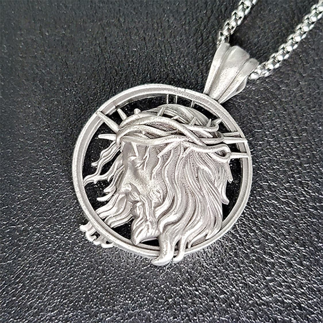 예슈아 주석 천주교 기독교 펜던트 클래식 예수 남자 목걸이 상품이미지1