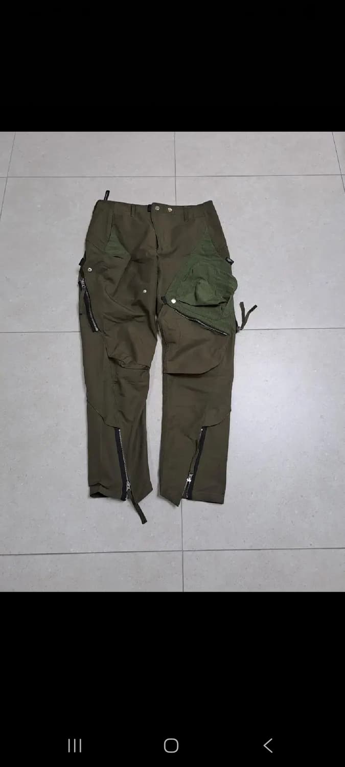 xs) 게릴라그룹 S5-PL02 올리브 팬츠 테크웨어 상품이미지5