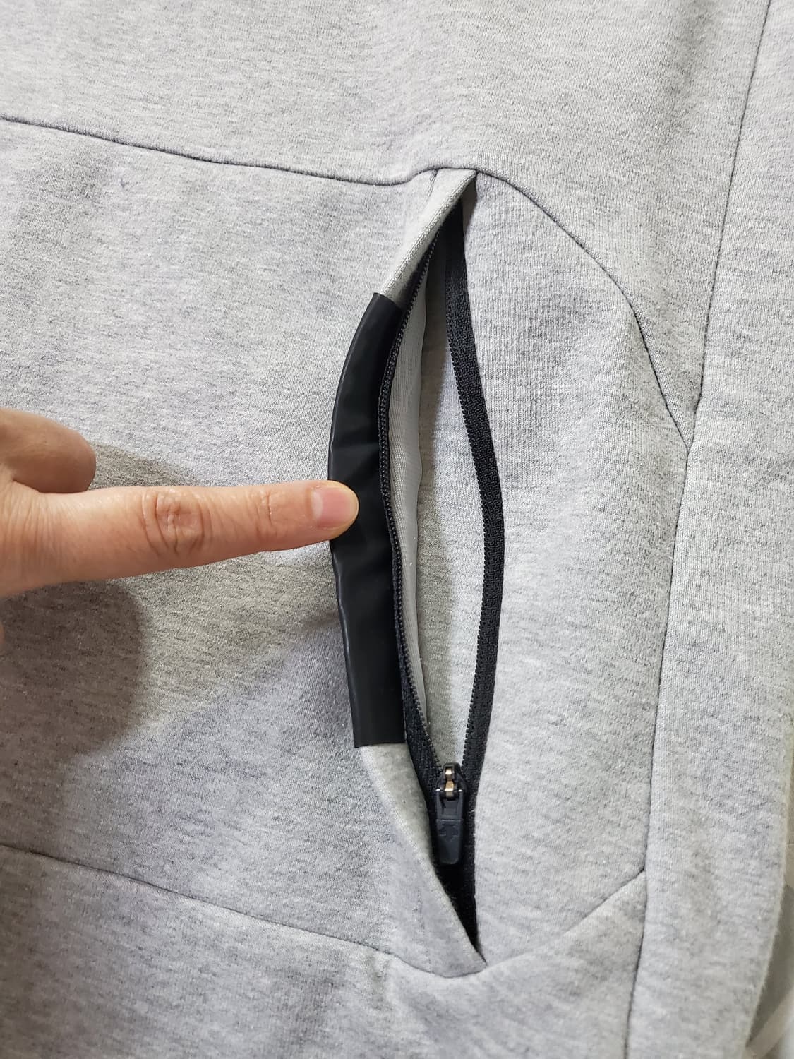 [L] 데상트 후드티 그레이 상품이미지5