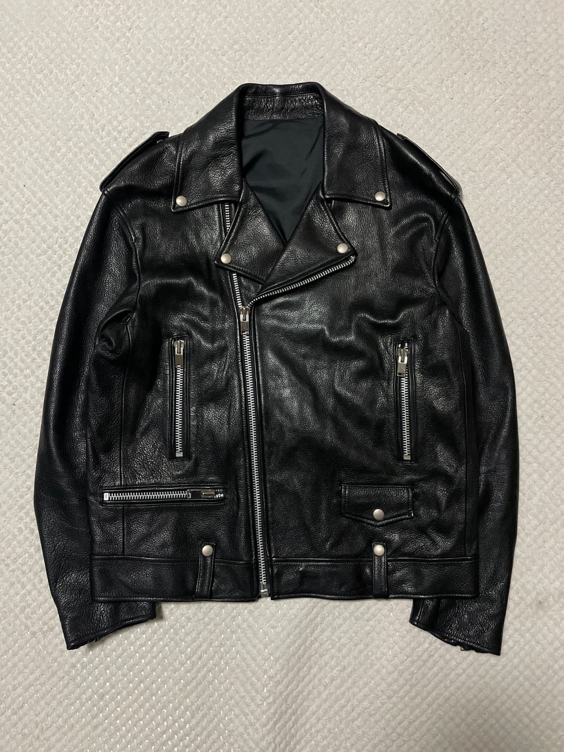 [46] MAMAGARI 마마가리 웨스턴 무드 염소가죽 레더 자켓 상품이미지1