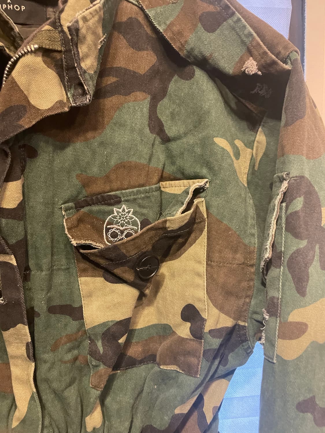 립합 밀리터리 여성 가슴50 기장70 상품이미지5