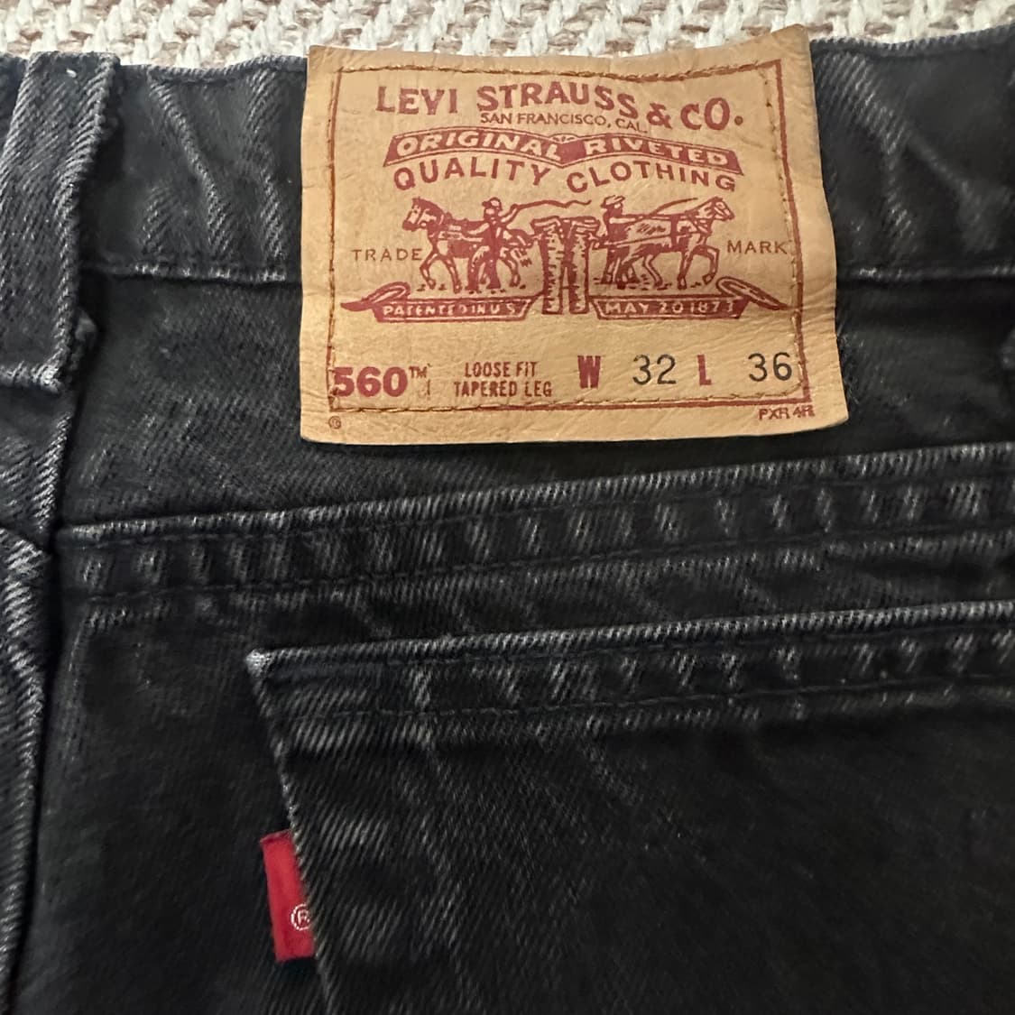 LEVI'S 560 90's usa made black denim 상품이미지3