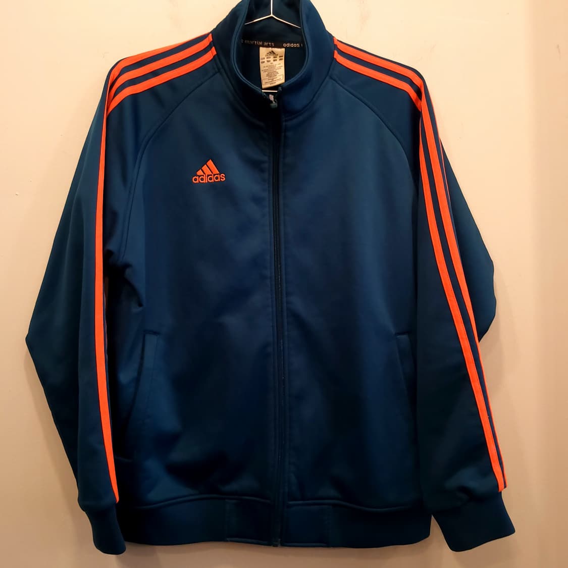 아디다스 블루 오렌지 삼선 트랙탑 져지 상품이미지2