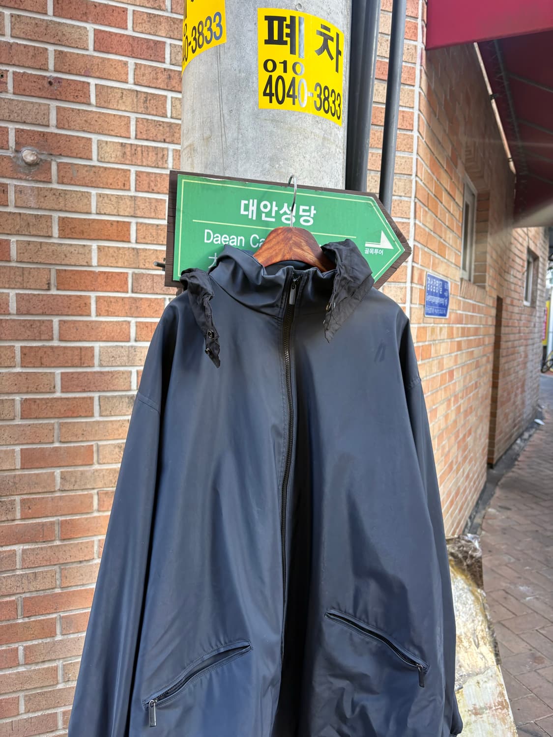 90s Emporio Armani 헤비 레인 자켓 상품이미지5