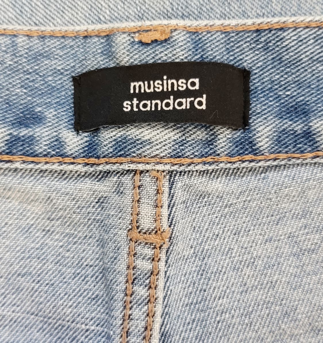 무신사스탠다드(무탠다드) 스트레이트핏 데님팬츠(청바지) 판매 상품이미지6