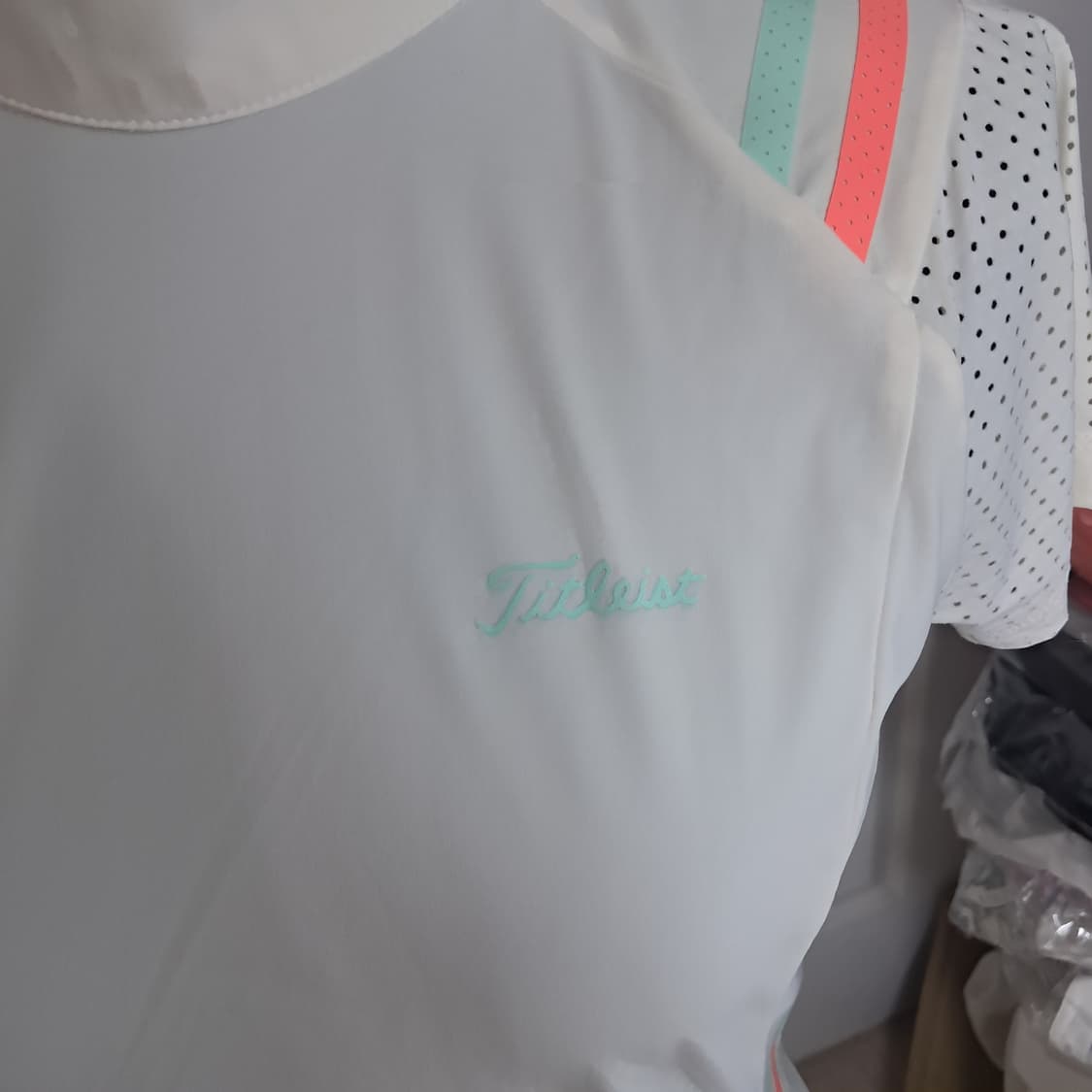 타이틀리스트 여성 골프 반팔 티셔츠 S 화이트 상품이미지9