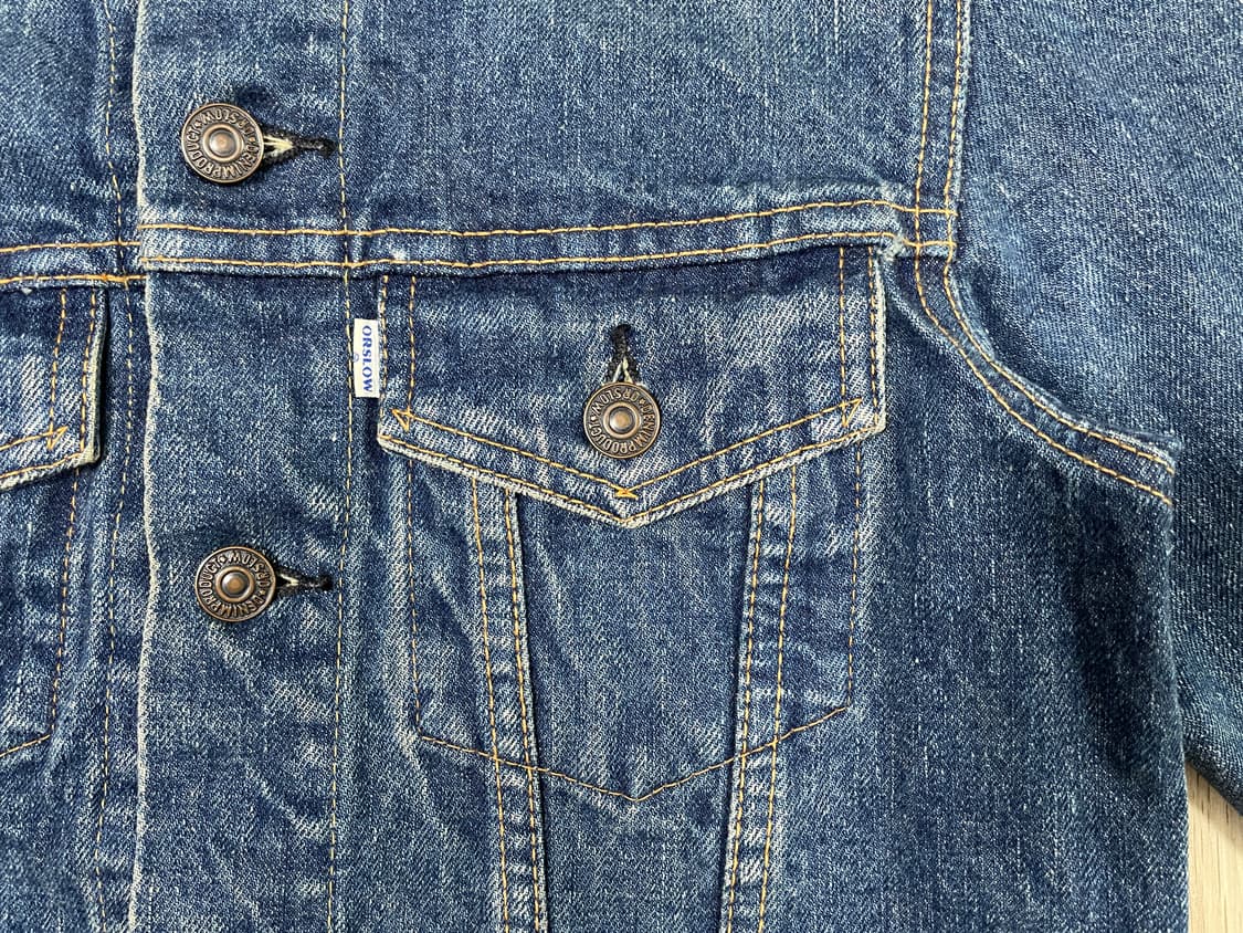 44~55) 60's 복각 오어슬로우 여성 타입3 워싱 데님자켓(일본제) 상품이미지6