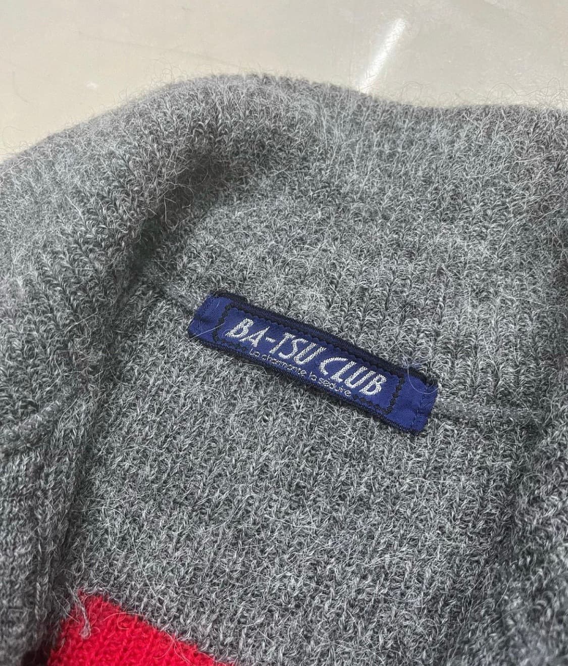 바츠 클럽 울 라인 디테일 니트 집업 재킷 상품이미지6