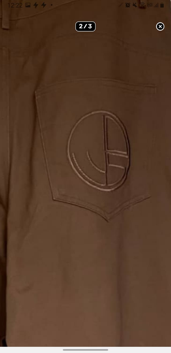 아이돈워너셀 와이드 코튼 데님 팬츠 싸게 팝니다 사이즈1 상품이미지5
