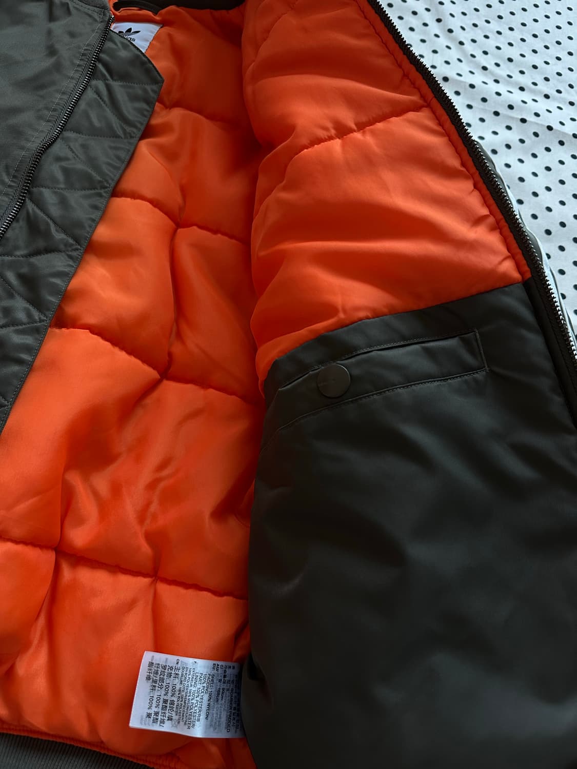 아디다스 오리지널스 패디드 봄버자켓 ma-1  카키 항공자켓  상품이미지4