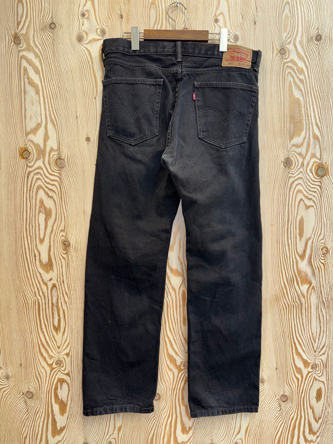 리바이스 505 흑청 팬츠 상품이미지3