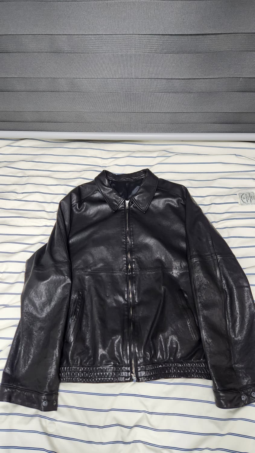 유스 25fw 워시드 레더 블루종 S 상품이미지1