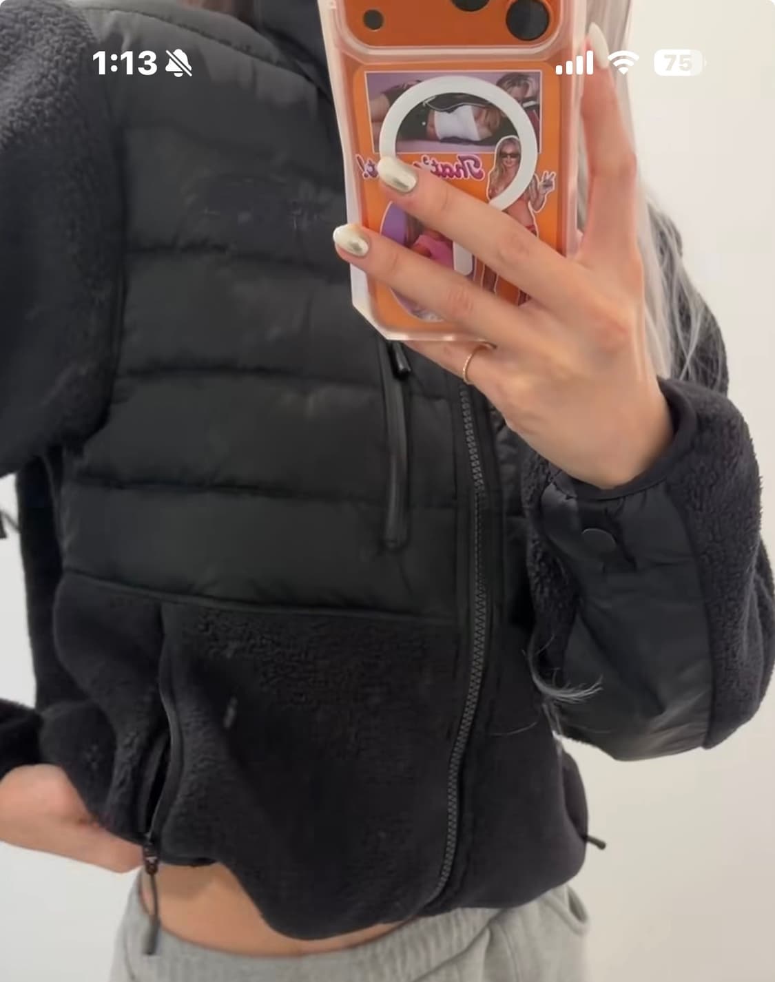 NJ4FR87A 여성 RMST 데날리 테크 하이브리드 자켓 BLACK 상품이미지1