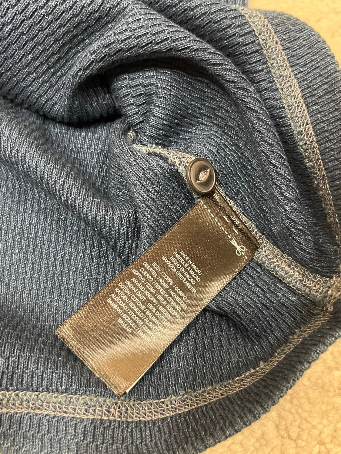 와플니트 숏슬리브 헨리 셔츠 상품이미지6