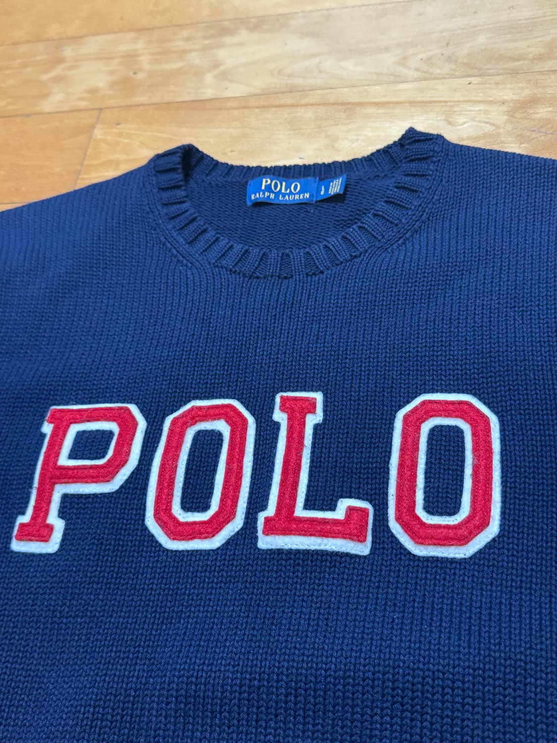 폴로 랄프로렌 로고 니트 스웨터 L 상품이미지2