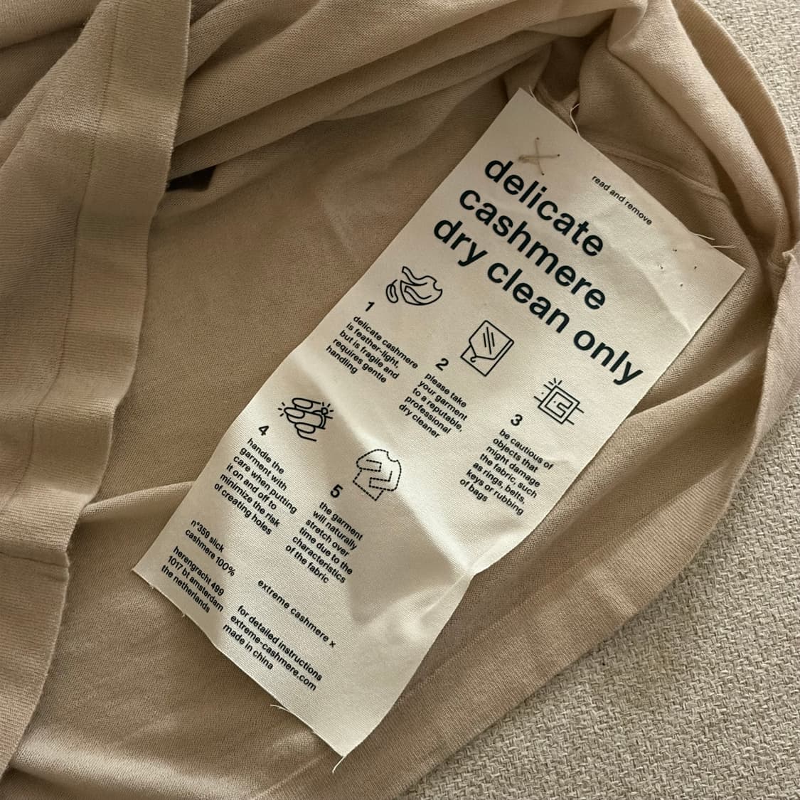 익스트림 캐시미어 n.359 short sleeve 반팔 니트 상품이미지3