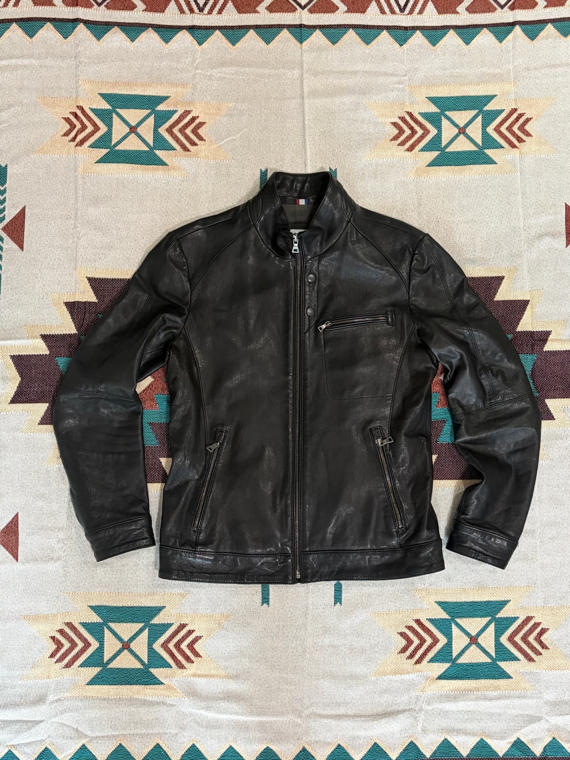 까르뜨블랑슈 양가죽 바이커 싱글 라이더 자켓 상품이미지1