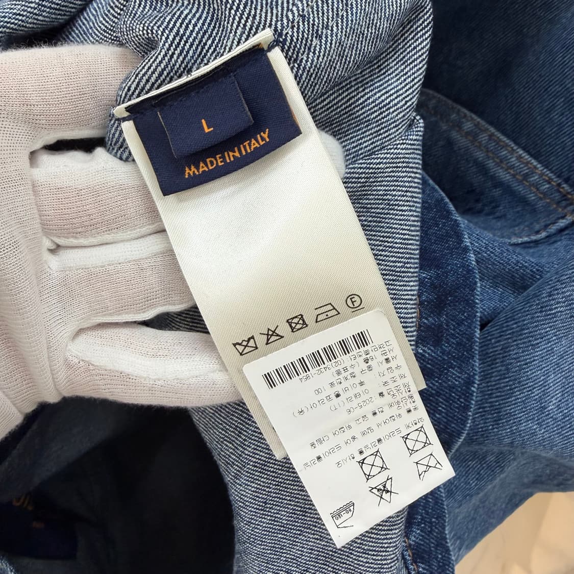 [S+급/L] 25FW 루이비통 모노그램 데님 워크웨어 오버셔츠 자켓 상품이미지7