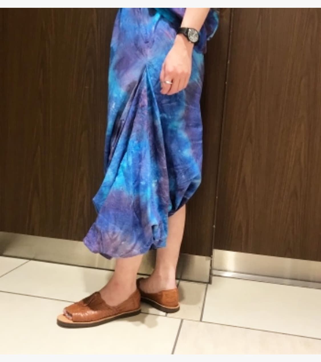 NEEDLES X BEAMS BOY - TIEDYE CONTI SKIRT 상품이미지4