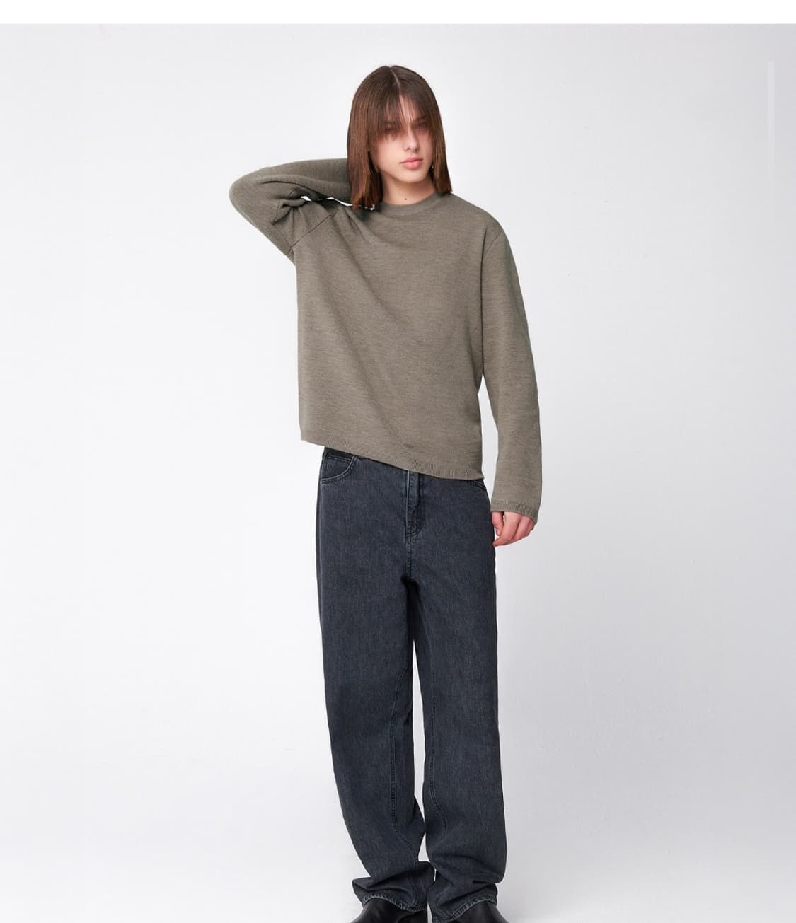 LMOOD 엘무드 화란 세미오버 니트  상품이미지8