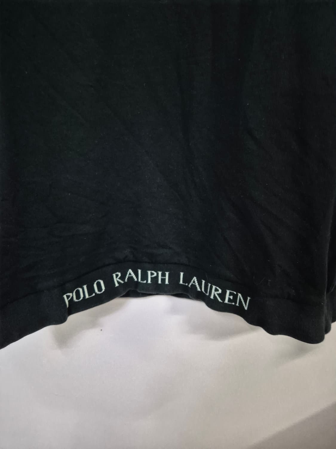 폴로 하단 텍스트로고 블랙 맨투맨 상품이미지7