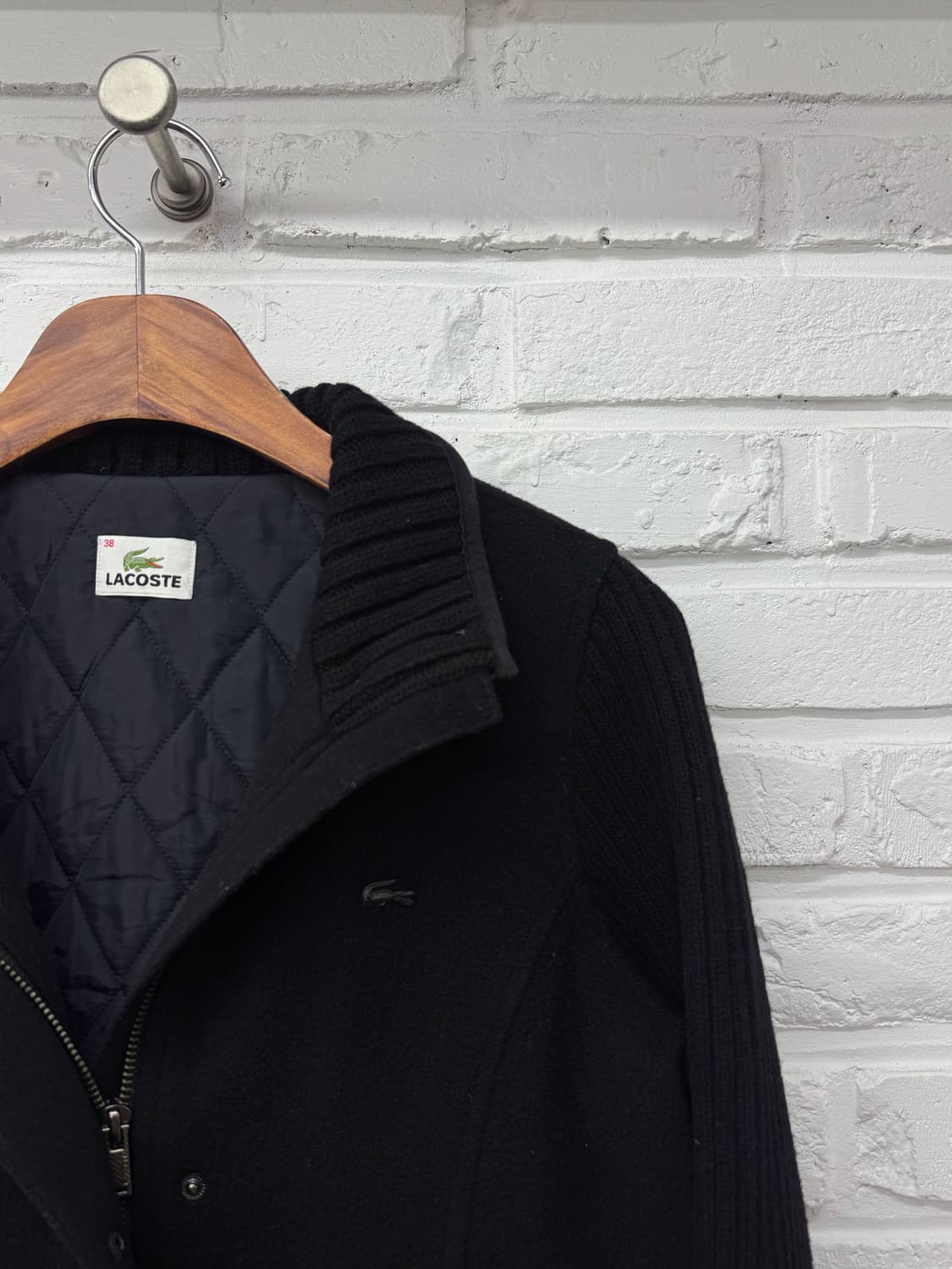 라코스테 블랙 니트 모자켓 상품이미지4