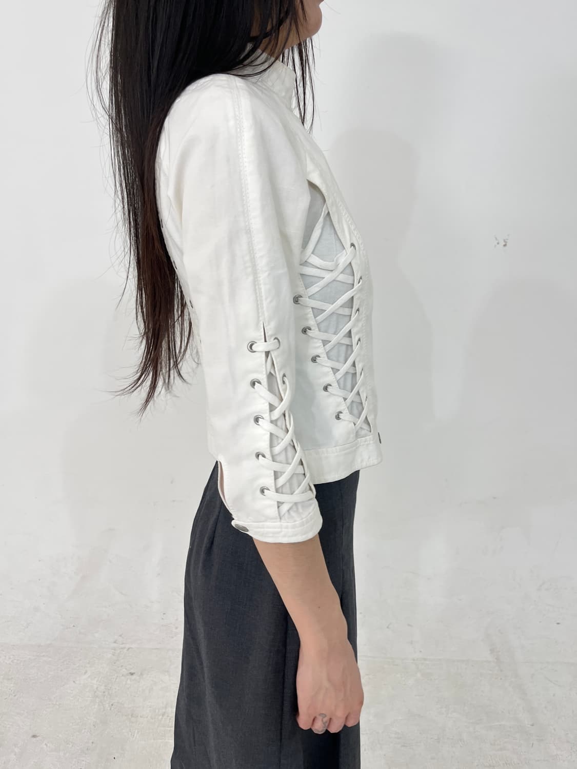 Armani exchange corset design zipup jk 상품이미지2
