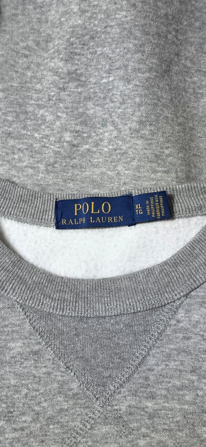 폴로 랄프로렌 그레이 로고 맨투맨 티셔츠 XL 상품이미지3