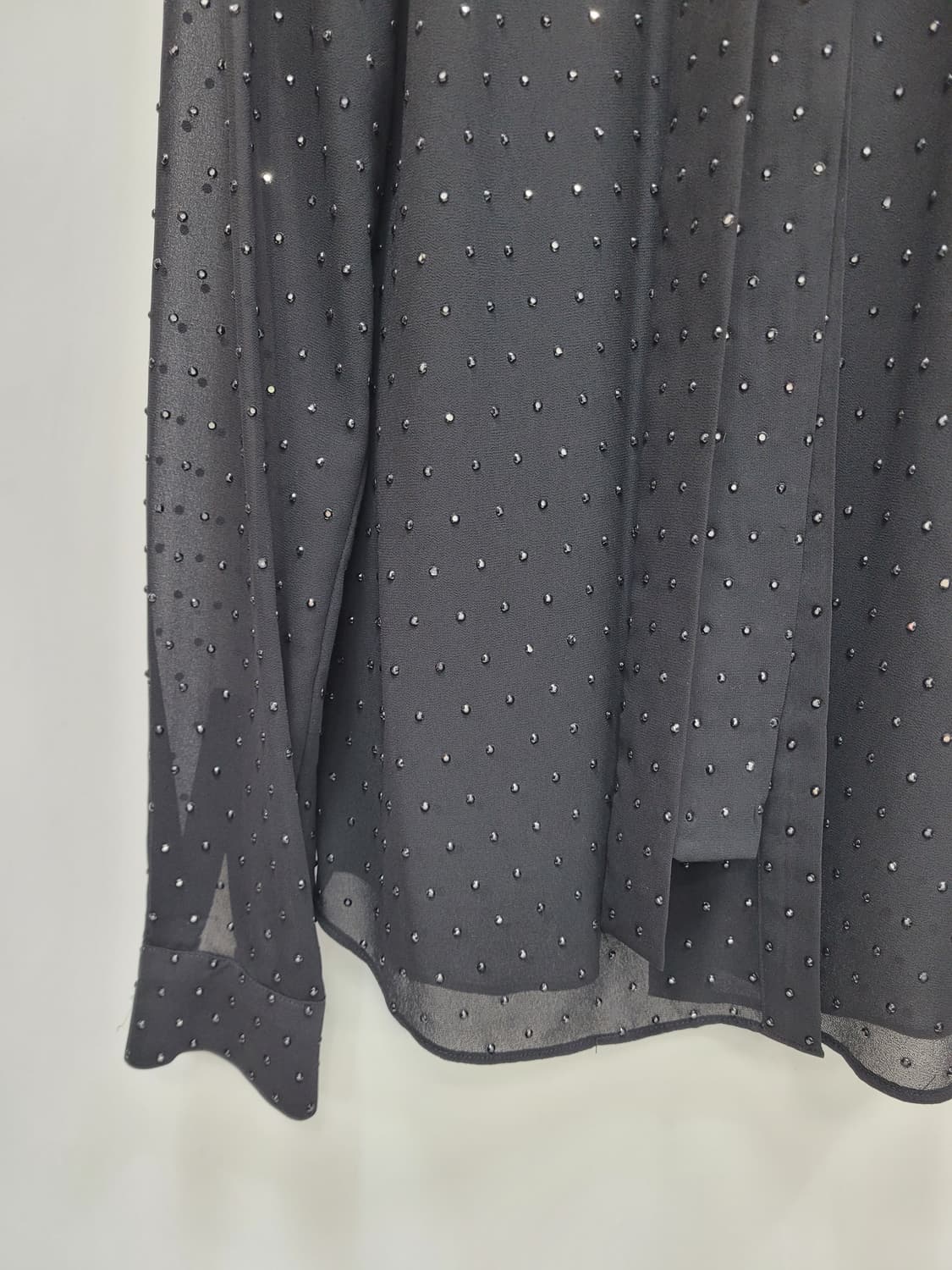 마이클코어스 라인스톤 장식 블라우스 / 여 S 블랙
 상품이미지4