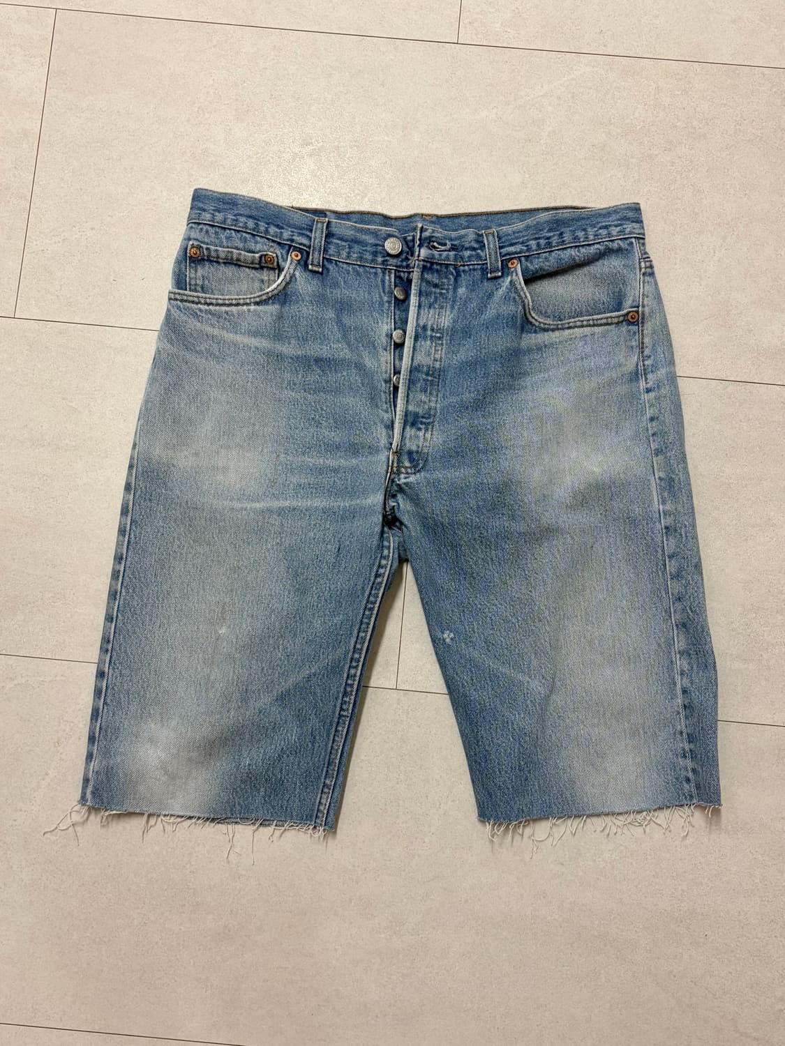90s 리바이스 501 컷오프 데님 Made in USA 상품이미지1
