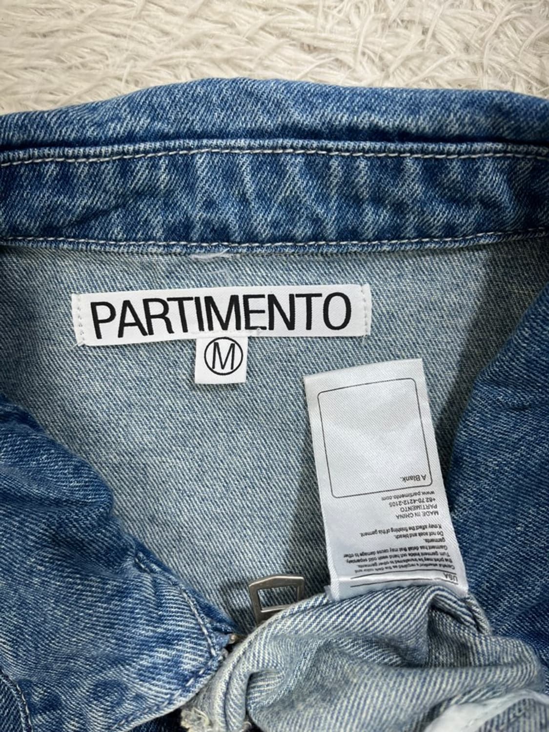 파르티멘토 워시드 데님 블루종 자켓/#3113 상품이미지4