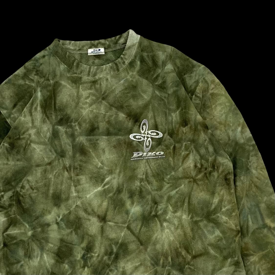 피코 90s 그린 다이드 후리스 맨투맨 상품이미지4