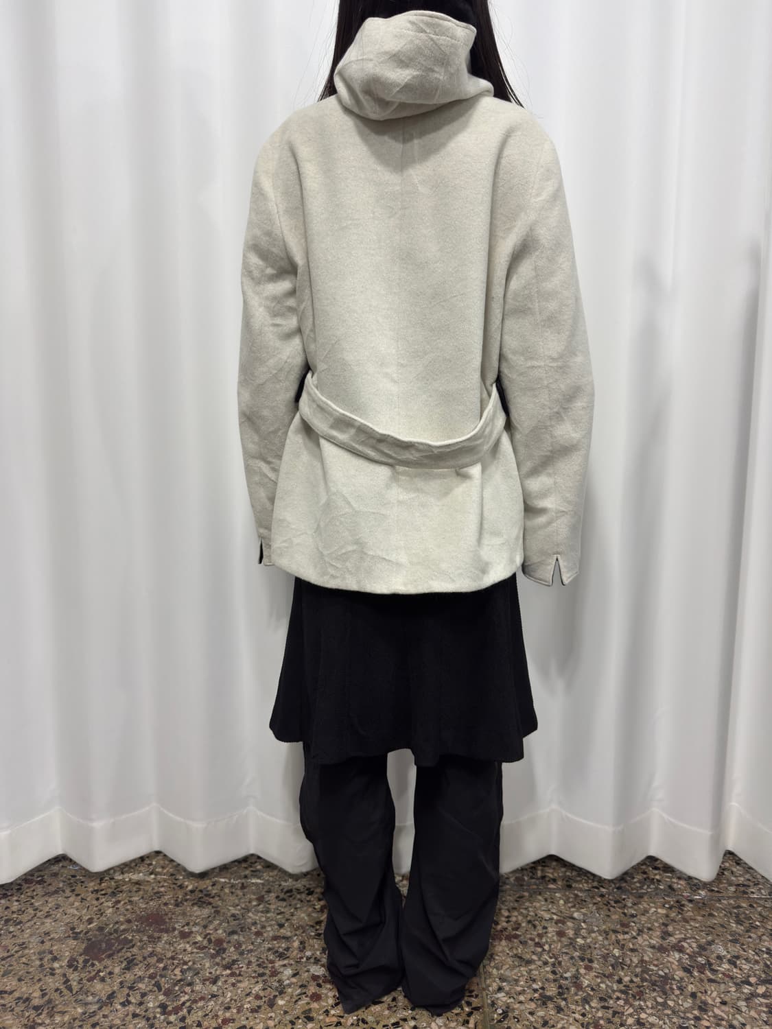 kiyoko takase white hood duffle coat 상품이미지7