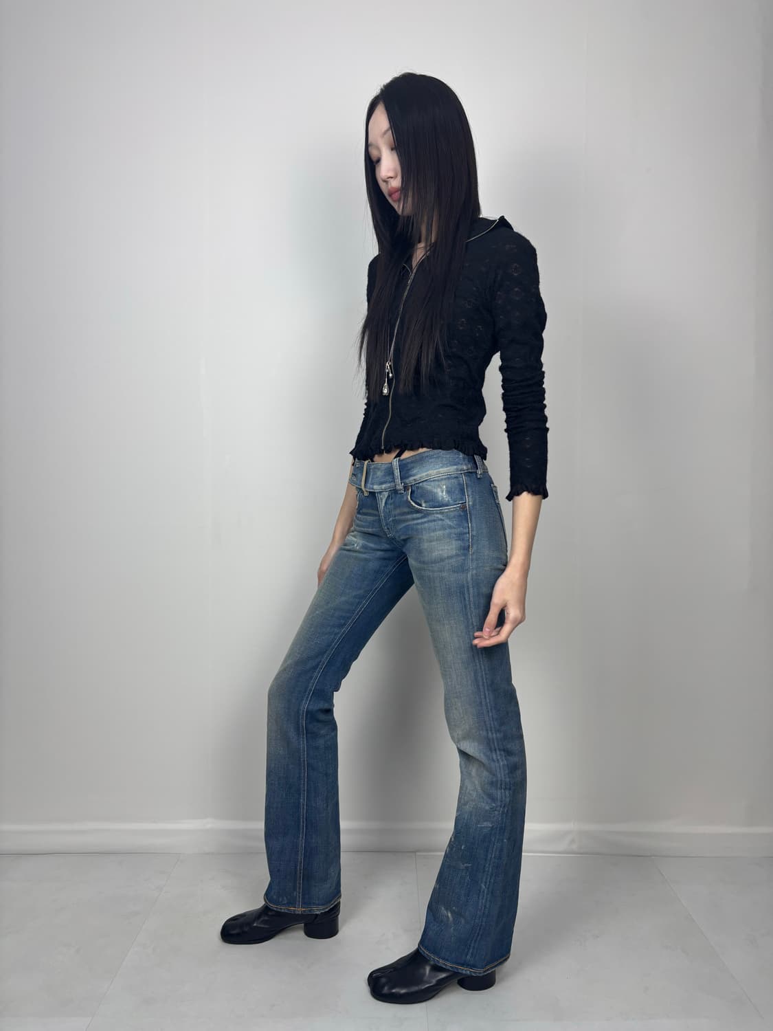 DIESEL BELTED WAIST BOOTCUT DENIM 상품이미지4