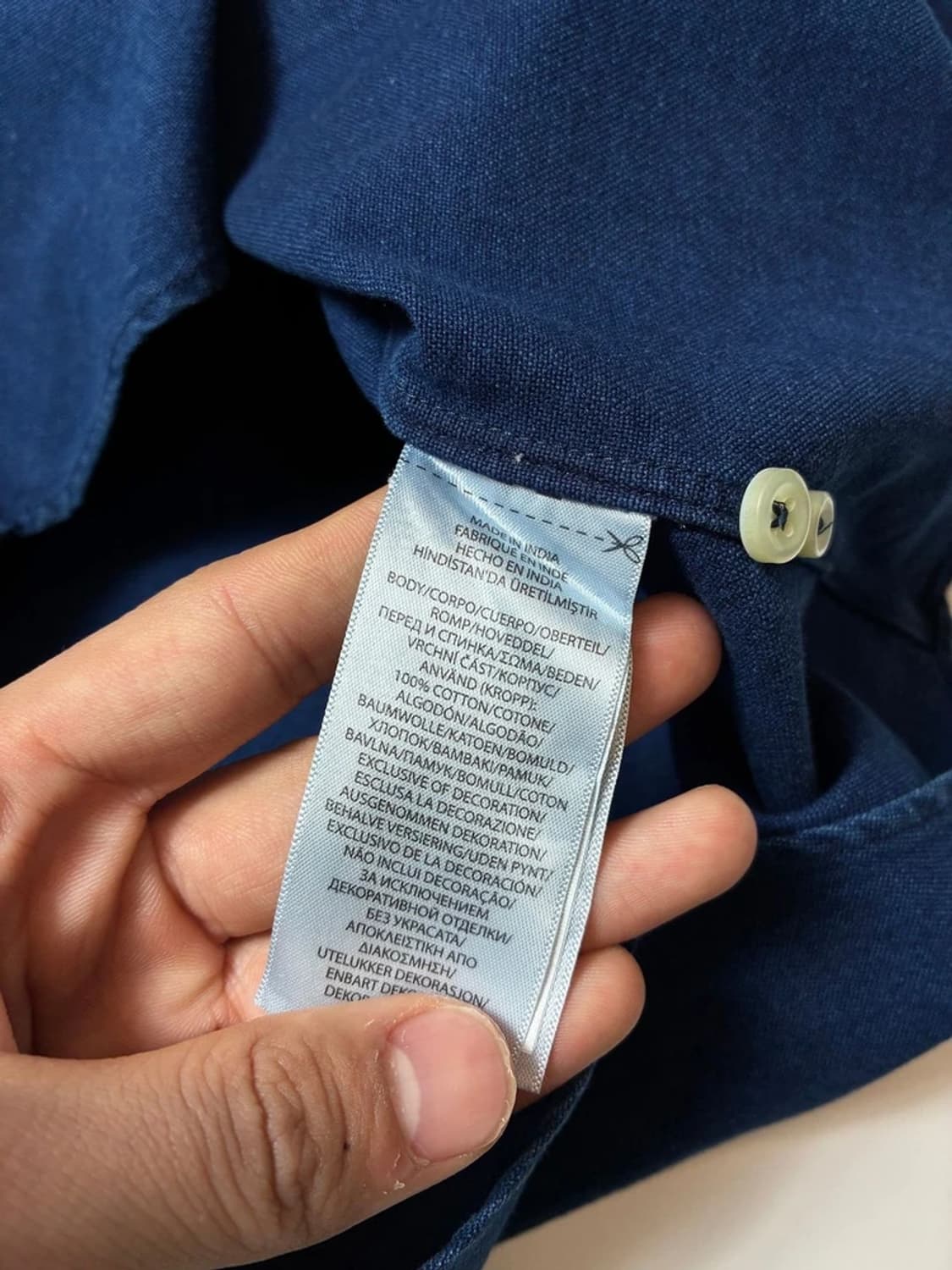 폴로 랄프로렌 클래식핏 인디고 카라 반팔 셔츠 PN9605 상품이미지7