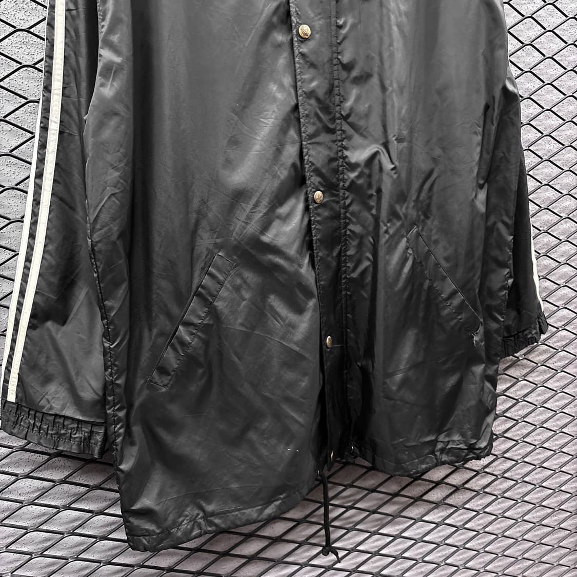 아디다스 스타디움 롱 트랙자켓 후드 밑단스트링 디테일 블랙 상품이미지5