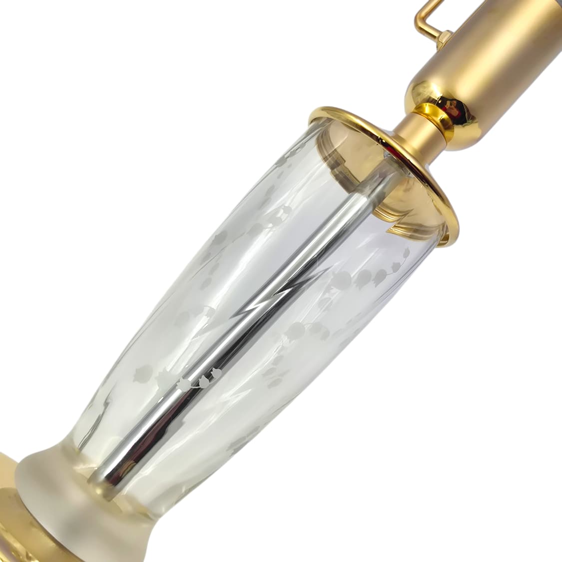 90s 호야 크리스탈 퍼플 플로랄 애칭 스탠드 램프 상품이미지8