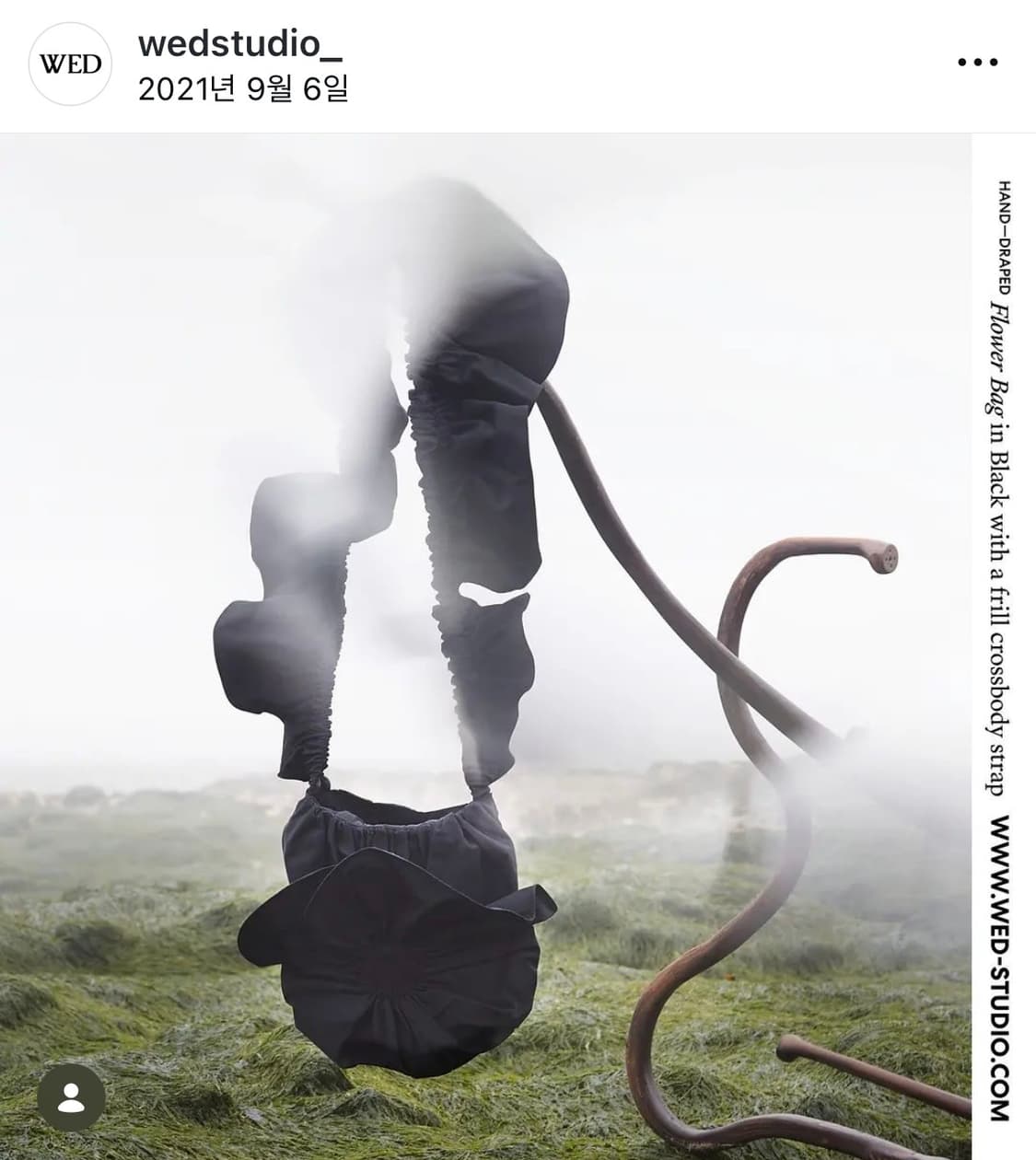 wedstudio 블랙 레이스 가방 상품이미지1