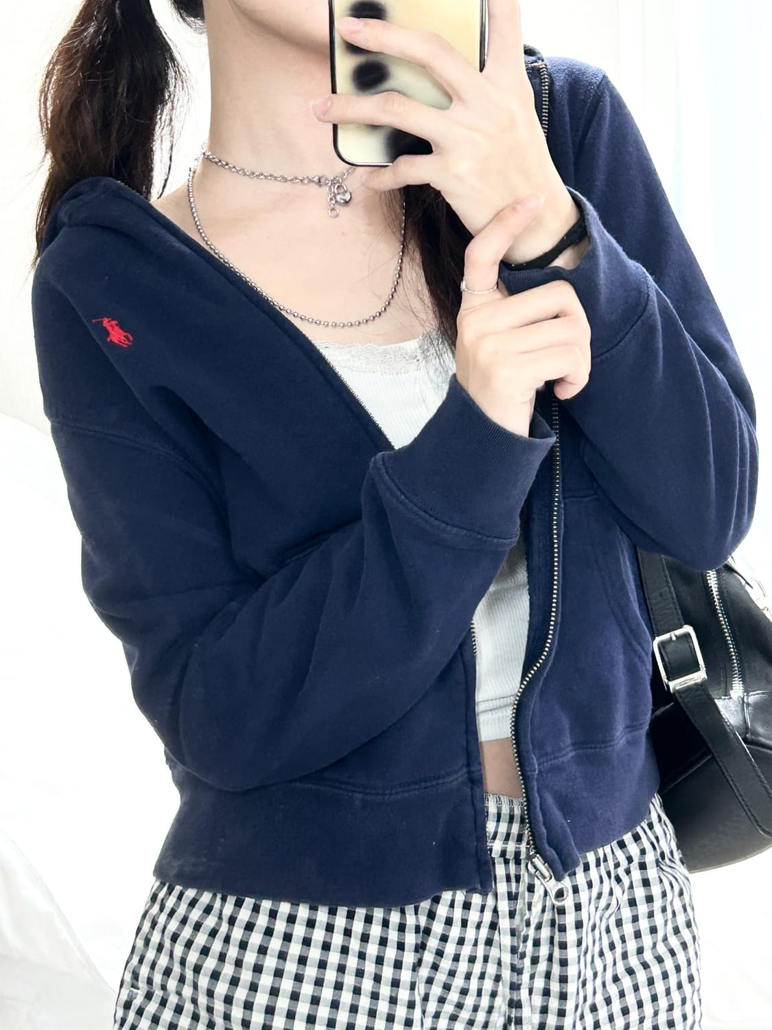 폴로 레드포니 네이비 후드집업 상품이미지4