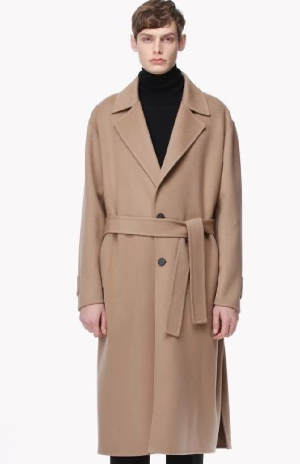 TIME 옴므 캐시미어 더블 로브 코트(민트급, 105) 상품이미지10