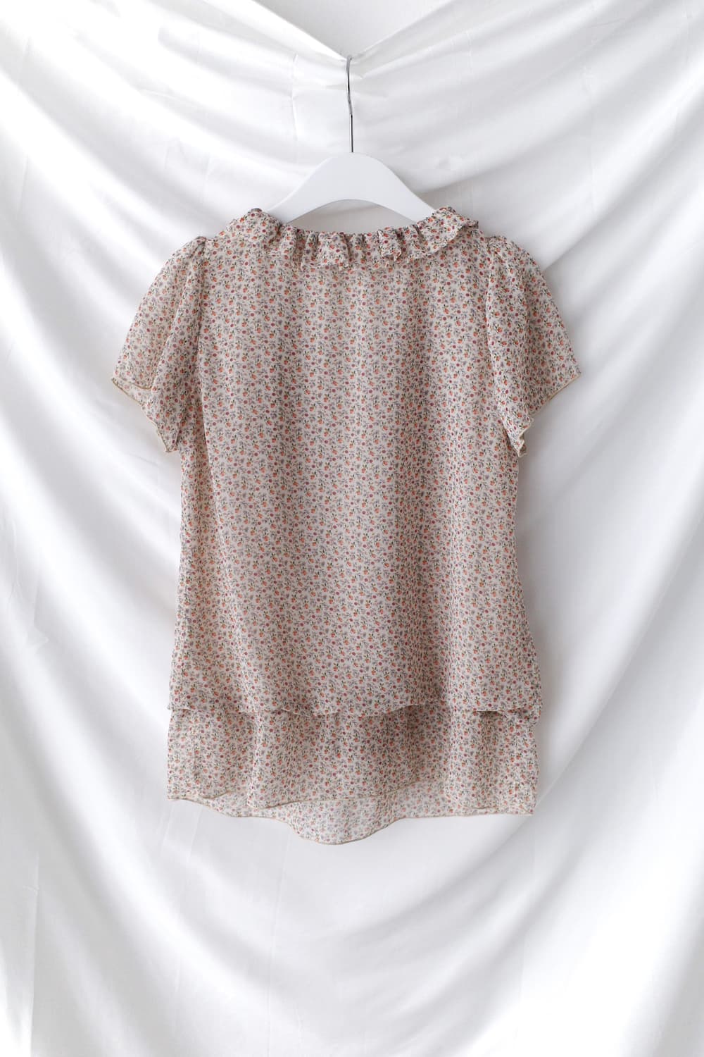 ribbon flower half blouse 상품이미지2