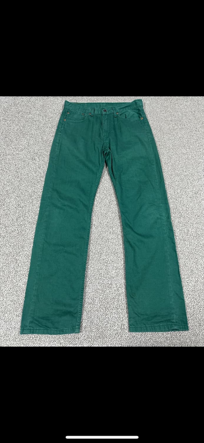 Levi's 리바이스 505 그린 데님 (w32 L32) 상품이미지4