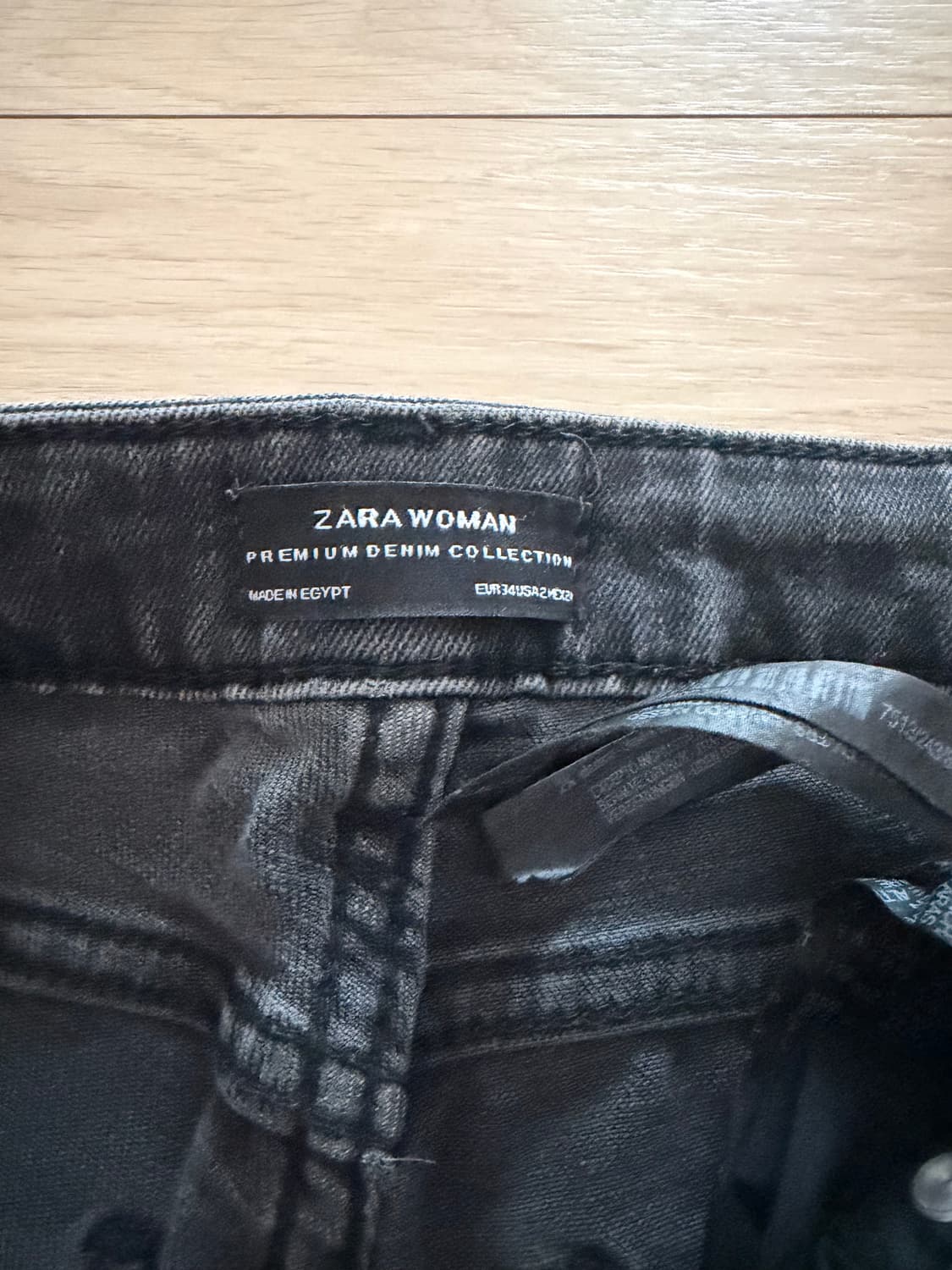 ZARA WOMAN 블랙 데님 팬츠 사이즈 34 상품이미지2
