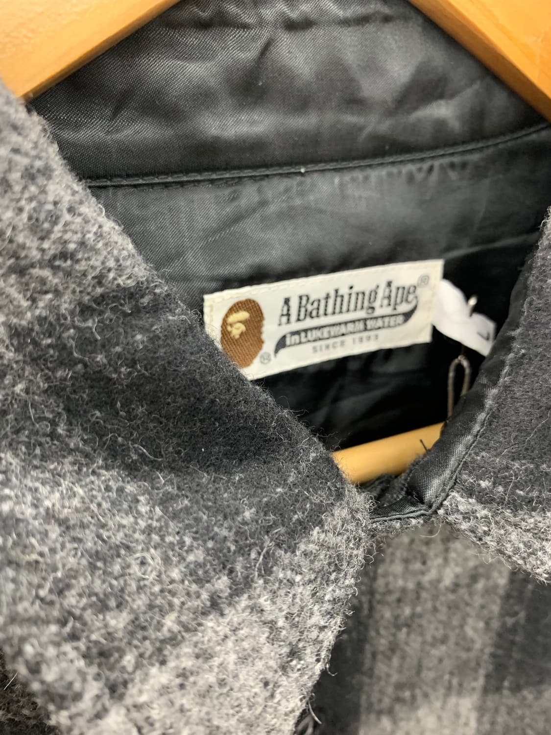 베이프 체크 플란넬 셔츠 상품이미지5