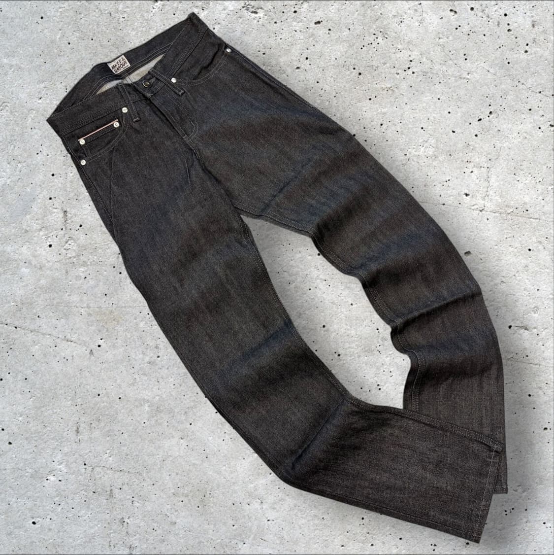 [28] 네이키드 앤 페이머스 블랙 셀비지 데님 블랙진 팬츠 D583 상품이미지2